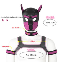 Gay Men Neoprene Puppy Hood Set for Kinks and Fetishes - pridevoyageshop.com - gay men’s bodystocking, lingerie, fishnet and fetish wear