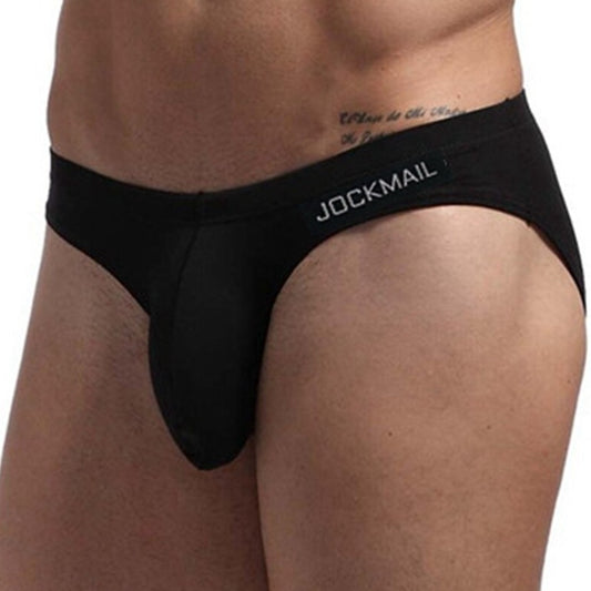 hot gay man in black Jockmail Essence Pouch Briefs | Gay Mens Underwear- pridevoyageshop.com - gay men’s underwear and swimwear