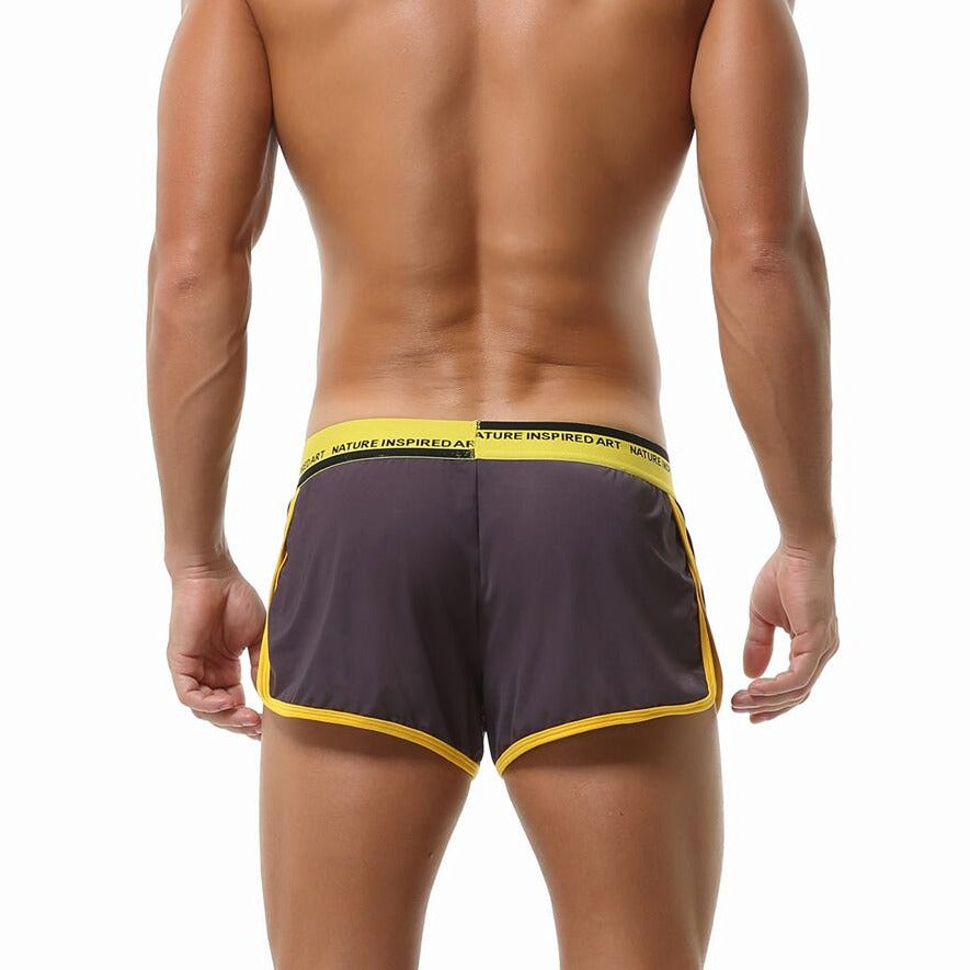 hot gay man in auburn Seobean Mens Gym Shorts With Built In Jockstrap | Gay Shorts - Men's Activewear, gym short, sport shorts, running shorts- pridevoyageshop.com