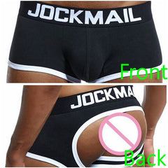 Jockmail black backless trunks