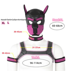 Gay Men Neoprene Puppy Hood Set for Kinks and Fetishes - pridevoyageshop.com - gay men’s bodystocking, lingerie, fishnet and fetish wear