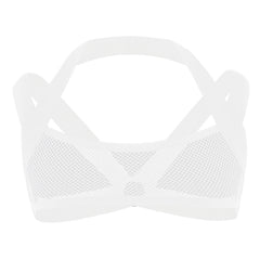 White Elastic Mesh Harness: Premium Men's Clubwear and Lingerie- pridevoyageshop.com - gay men’s harness, lingerie and fetish wear