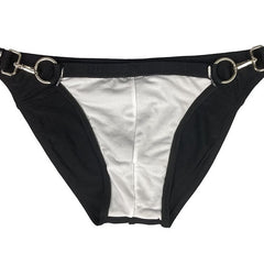 details of Gay Swimwear | Gay Men's Double Clipper Swim Briefs- pridevoyageshop.com - gay men’s underwear and swimwear