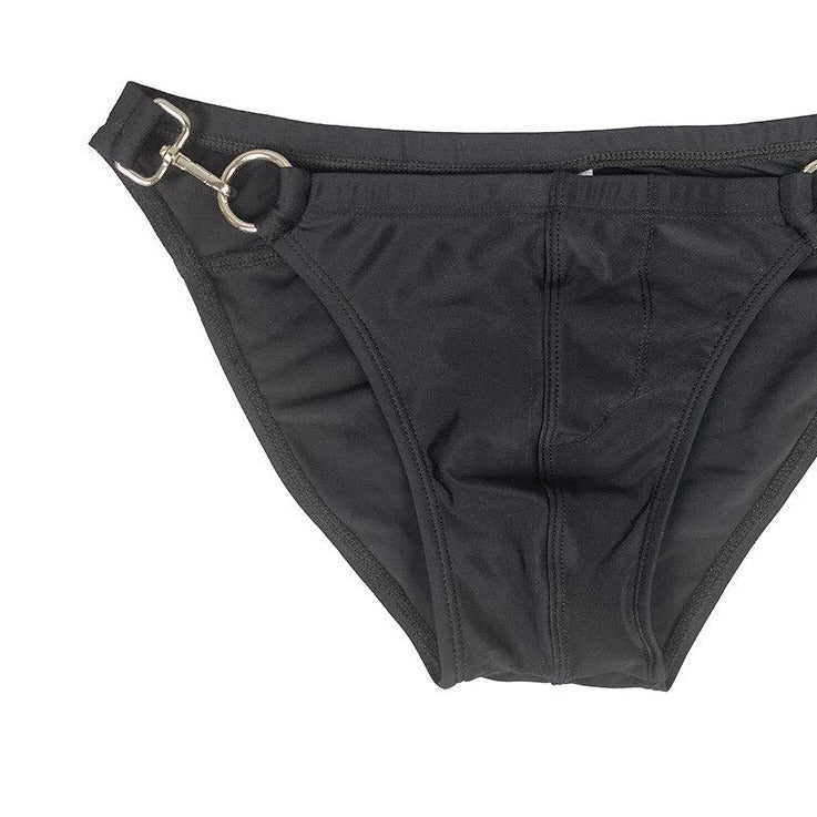details of Gay Swimwear | Gay Men's Double Clipper Swim Briefs- pridevoyageshop.com - gay men’s underwear and swimwear