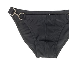 details of Gay Swimwear | Gay Men's Double Clipper Swim Briefs- pridevoyageshop.com - gay men’s underwear and swimwear