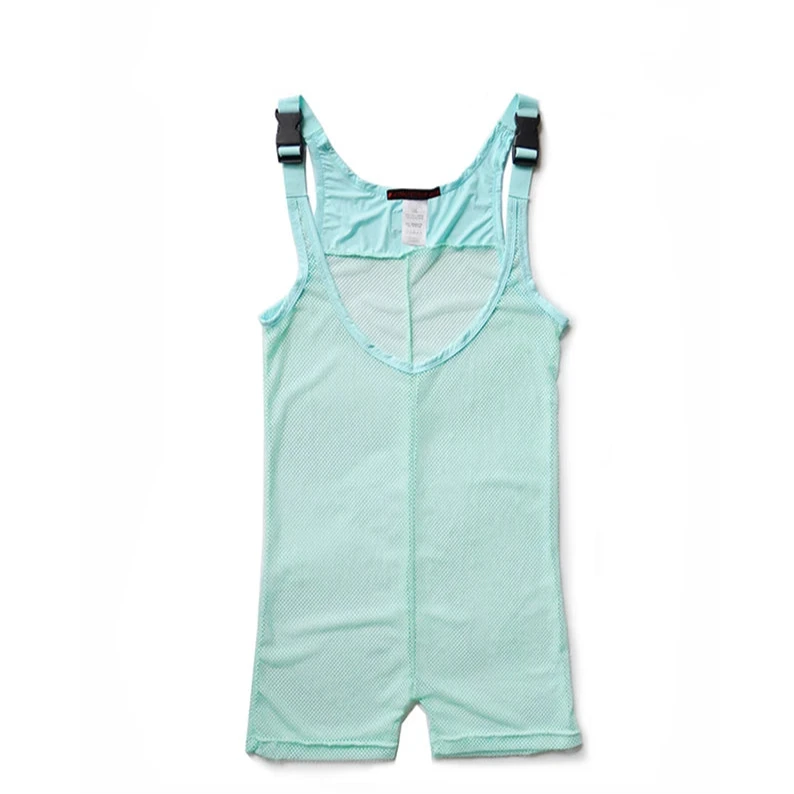 sky blue DM Cruising Mesh Singlets - Men's Singlets, Bodysuits, Leotard & Unitard - pridevoyageshop.com