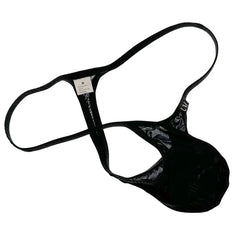 black Men's See Throu Super Thin Thong for Well Endowed Men - pridevoyageshop.com - gay men’s underwear and swimwear