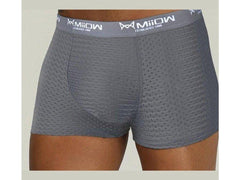 gray Gay Mesh Boxer Briefs: Mens Transparent Boxers & Boxer Mesh- pridevoyageshop.com - gay men’s underwear and swimwear