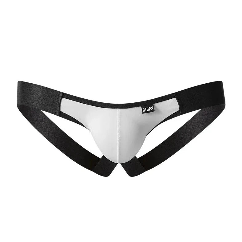 white The Bad Ass Splitter Jockstrap - pridevoyageshop.com - gay men’s underwear and swimwear