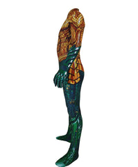 side of SuperHero Bodysuit: Aquaman Costume for Erotic Gay Cosplay- pridevoyageshop.com - gay men’s harness, lingerie and fetish wear