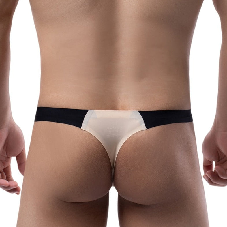 skin and black Ultra-Thin Seamless Low-Rise Thongs | Gay Men Underwear- pridevoyageshop.com - gay men’s underwear and swimwear