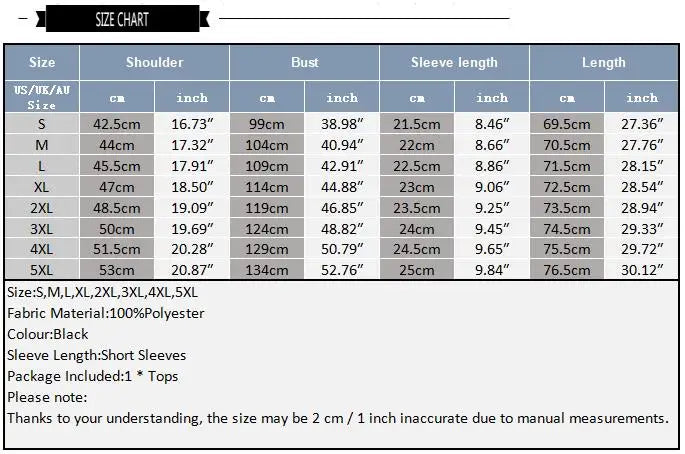 Size chart of black striped The Venetian Sheer Stripe Tee - pridevoyageshop.com - gay men’s harness, lingerie and fetish wear