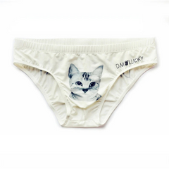 White Cat DM Men’s Cheeky Critters & Fruit Print Brief - pridevoyageshop.com - gay men’s thongs, boxers, briefs and jockstraps