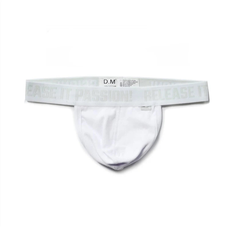 White DM Men’s Release It Passion Classic Thong - pridevoyageshop.com - gay men’s thongs, boxers, briefs and jockstraps