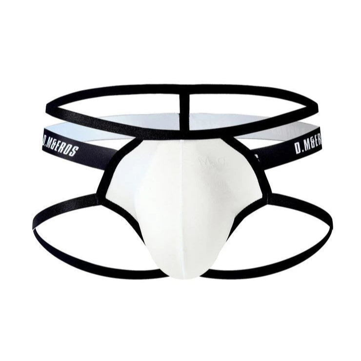 White Men’s D.M & Eros Strappy Jock Thong - pridevoyageshop.com - gay men’s thongs, boxers, briefs and jockstraps