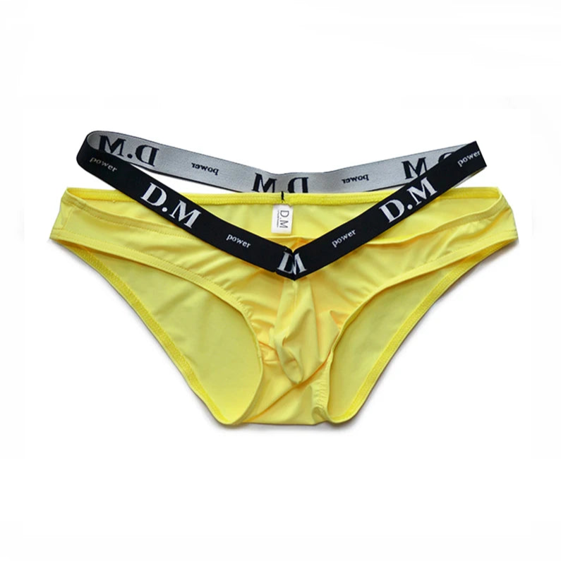 Yellow DM Men’s Bulge-Boost Low-Rise Brief - pridevoyageshop.com - gay men’s thongs, boxers, briefs and jockstraps
