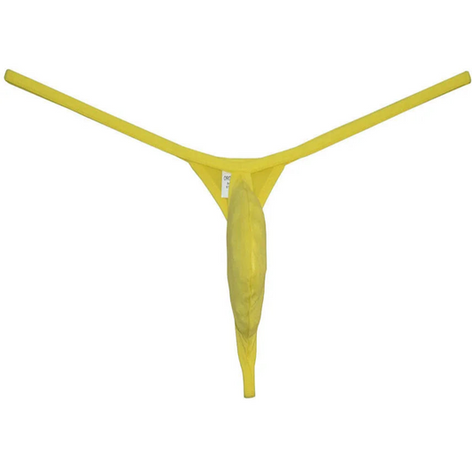 Yellow Men’s Micro Grip Thong - pridevoyageshop.com - gay men’s thongs, boxers, briefs and jockstraps