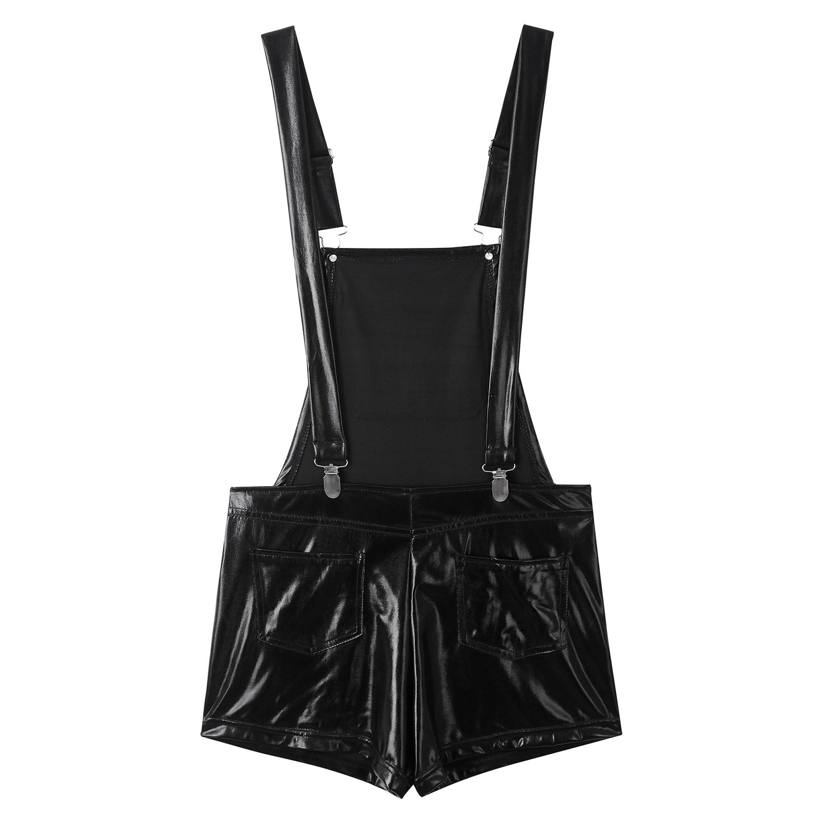 a flat lay of Black P-Town Party Shortalls - pridevoyageshop.com - gay men's fashion, clubwear, party outfit