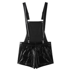 a flat lay of Black P-Town Party Shortalls - pridevoyageshop.com - gay men's fashion, clubwear, party outfit