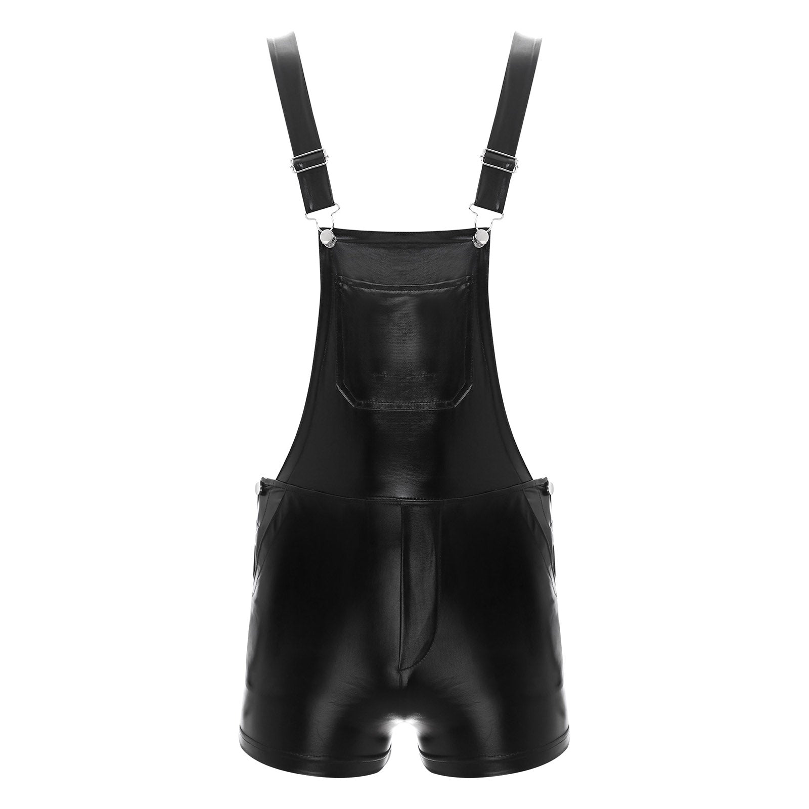 a flat lay of Black P-Town Party Shortalls - pridevoyageshop.com - gay men's fashion, clubwear, party outfit