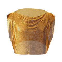 a flat lay of Golden Industry Baby Shine Crop - pridevoyageshop.com - gay men's fashion, clubwear, party outfit