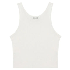 a flat lay of White Marina Gossip Mesh Top - pridevoyageshop.com - gay men's fashion, clubwear, party outfit