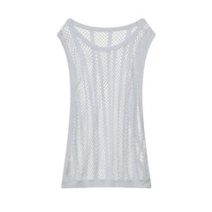 a flat lay of White Pool Queen Net Top - pridevoyageshop.com - gay men's fashion, clubwear, party outfit