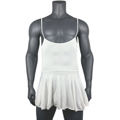 a flat lay of White Powerplay Sissy Chemise - pridevoyageshop.com - gay men's lingerie, bodywear, fetish wear