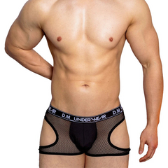 a hot man in black DM The Bait Mesh Boxers - pridevoyageshop.com - gay men’s thongs, boxers, briefs and jockstraps