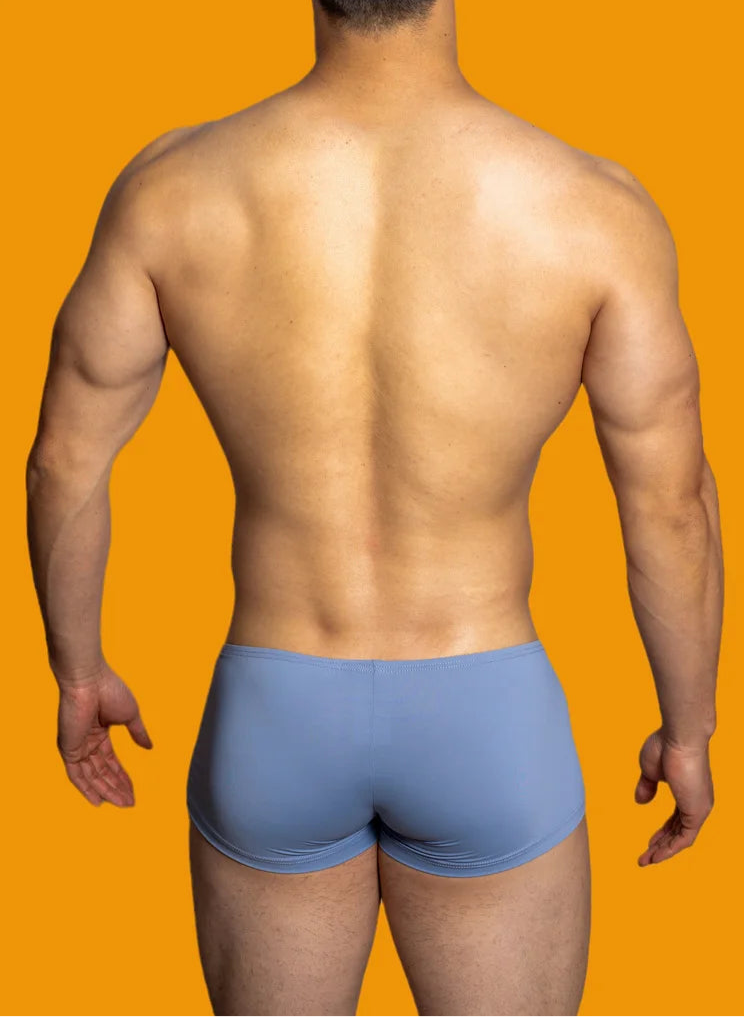 a hot man in blue DM Silk Hottie Boxers - pridevoyageshop.com - gay men’s thongs, boxers, briefs and jockstraps