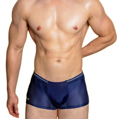 a hot man in navy blue Sinfully Sheer Boxer - pridevoyageshop.com - gay men’s thongs, boxers, briefs and jockstraps