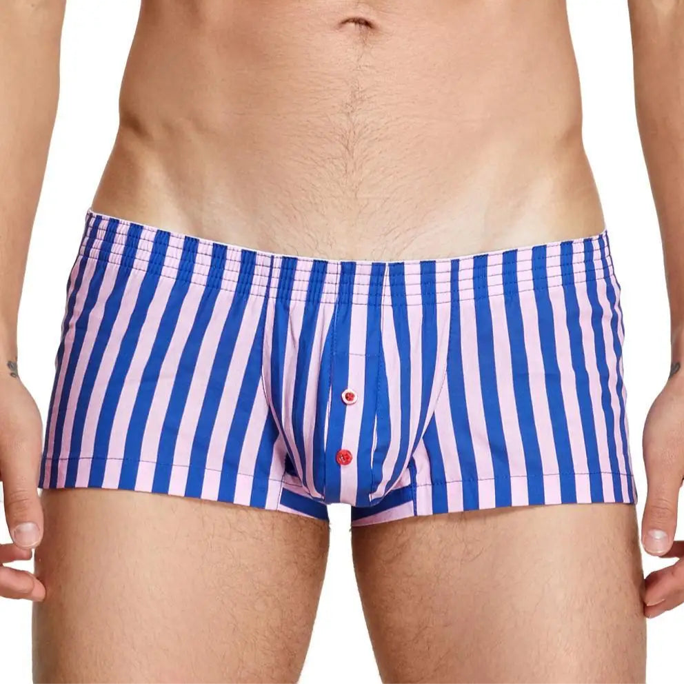 a hot man in pink CockCandy Stripes Boxers - pridevoyageshop.com - gay men’s thongs, boxers, briefs and jockstraps