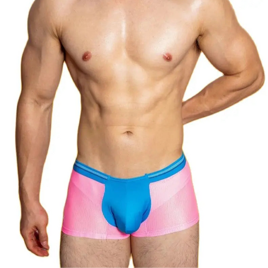 a hot man in pink Sinfully Sheer Boxer - pridevoyageshop.com - gay men’s thongs, boxers, briefs and jockstraps