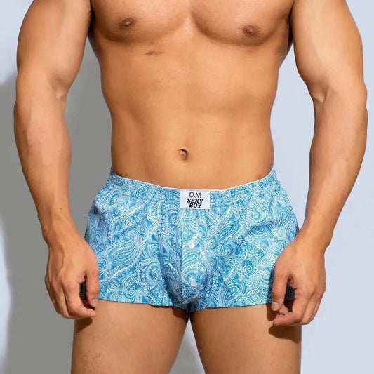 a hot man in sky Paisley DM Paisley Boxers - pridevoyageshop.com - gay men’s thongs, boxers, briefs and jockstraps