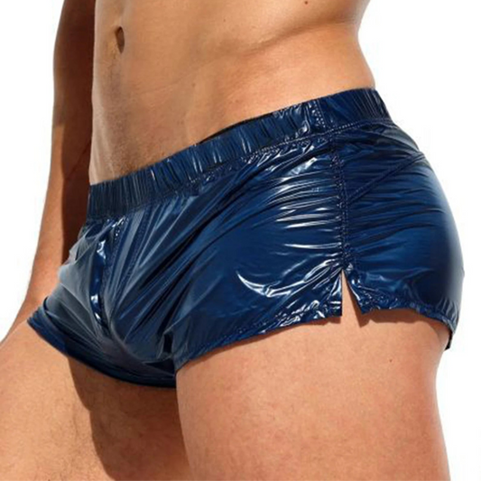 a man in Men’s Slippery Slut Glossy Boxer Shorts - pridevoyageshop.com - gay men’s thongs, boxers, briefs and jockstraps