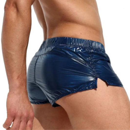 a man in Men’s Slippery Slut Glossy Boxer Shorts - pridevoyageshop.com - gay men’s thongs, boxers, briefs and jockstraps