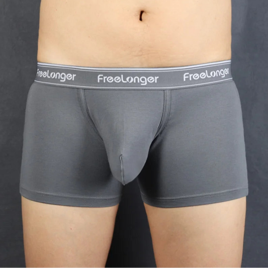 a man in dark gray Men’s Monster Bulge Boxers - pridevoyageshop.com - gay men’s thongs, boxers, briefs and jockstraps
