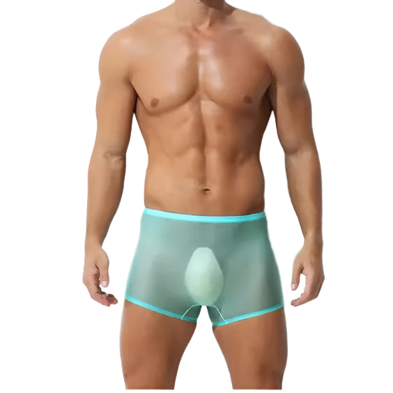 a sex man in Sky Blue Men’s Ultra Sheer Big Bulge Boxers - pridevoyageshop.com - gay men’s thongs, boxers, briefs and jockstraps