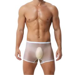 a sex man in white Men’s Ultra Sheer Big Bulge Boxers - pridevoyageshop.com - gay men’s thongs, boxers, briefs and jockstraps