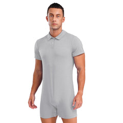 a sexy man in Gray Handler Singlet - pridevoyageshop.com - gay men's lingerie, bodywear, fetish wear
