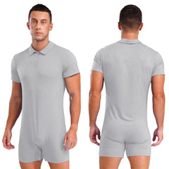 a sexy man in Gray Handler Singlet - pridevoyageshop.com - gay men's lingerie, bodywear, fetish wear