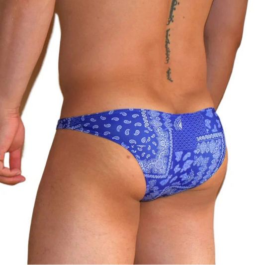 a sexy man in Men’s Deep Sea Bulge Swim Bikini Briefs - pridevoyageshop.com - gay men’s sexy swim briefs, trunks, board shorts, and bikinis