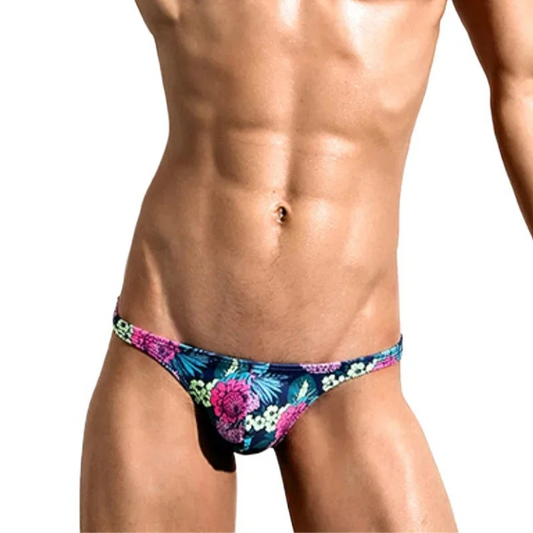 a sexy man in Men's Garden Slut Bikini Swim Brief - pridevoyageshop.com - gay men’s sexy swim briefs, trunks, board shorts, and bikinis