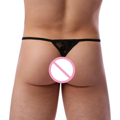 a sexy man in Men’s Lace Bow G-String Thong - pridevoyageshop.com - gay men’s thongs, boxers, briefs and jockstraps