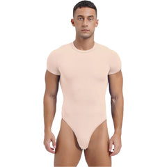 a sexy man in Pink Afters Bodysuit - pridevoyageshop.com - gay men's lingerie, bodywear, fetish wear