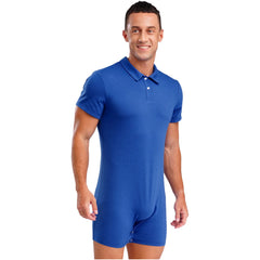 a sexy man in Royal Blue Handler Singlet - pridevoyageshop.com - gay men's lingerie, bodywear, fetish wear