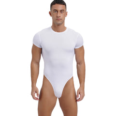 a sexy man in White Afters Bodysuit - pridevoyageshop.com - gay men's lingerie, bodywear, fetish wear