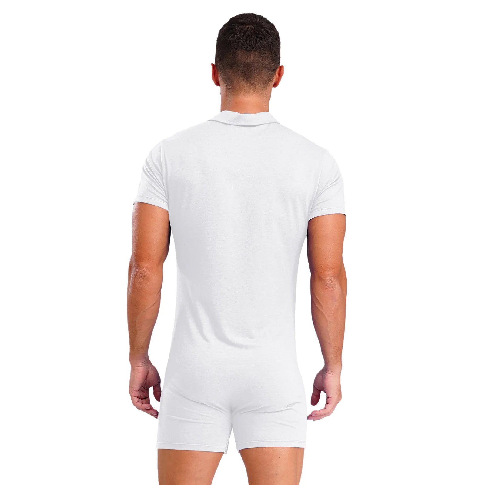 a sexy man in White Handler Singlet - pridevoyageshop.com - gay men's lingerie, bodywear, fetish wear