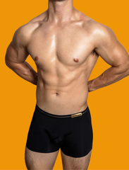 a sexy man in black DM Breathless Super Thin Boxer Briefs - pridevoyageshop.com - gay men’s thongs, boxers, briefs and jockstraps