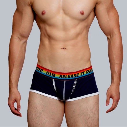 a sexy man in black DM Men’s Pride Release It Passion Rainbow Brief - pridevoyageshop.com - gay men’s thongs, boxers, briefs and jockstraps